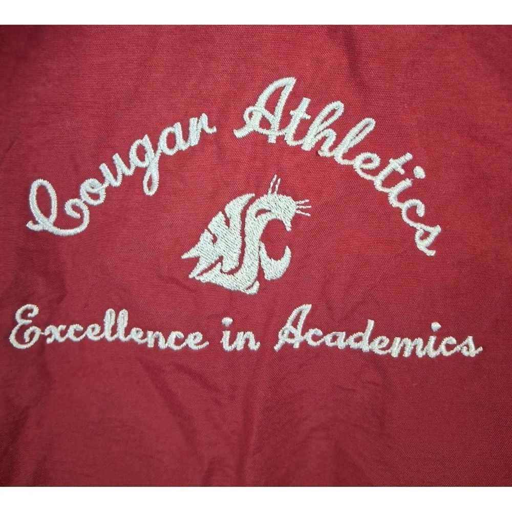 Russell Athletic Adult Jacket 2XL Red Nylon Cougar‎ Athletics Excellence WSU VTG